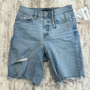 Calvin Klein Jeans NWOT Distressed Super High Rise 90’s Fit Raw Hem Jean Shorts